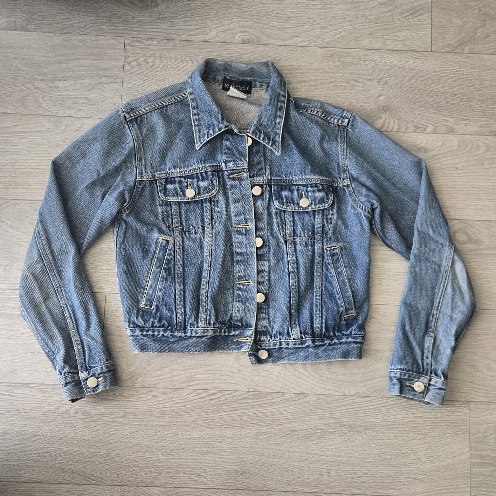 Le Chateau Light Blue Jean Jacket